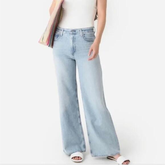 COH CITIZENS OF HUMANITY Paloma Baggy in Moonbeam Jeans Women's Size 32 New - Picture 1 of 16